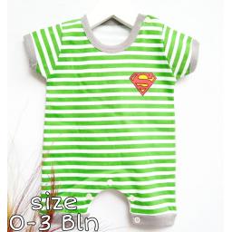 BR21222 - JUMPER BAYI SALUR SUPERMAN HIJAU