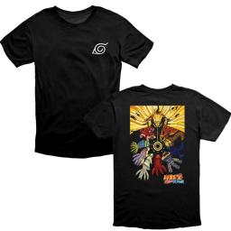 BR21352-3 - NARUTO SHIPPUDEN KAOS PRIA TSHIRT TUMBLR TEE - Size 2XL Hitam