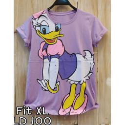 BR21404 - DAISY DUCK LILAC TSHIRT TUMBLR TEE SIZE XL