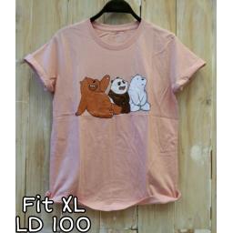 BR21409 - BARE BEARS DUSTY TSHIRT TUMBLR TEE SIZE XL