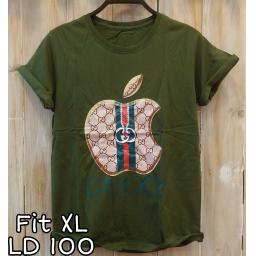 BR21411 - GUCCI HIJAU TSHIRT TUMBLR TEE SIZE XL