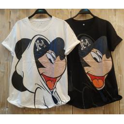 BR21420 - MICKEY MOUSE TSHIRT TUMBLR TEE - putih