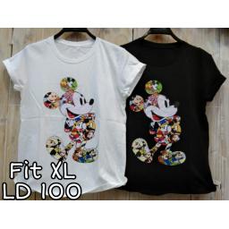 BR21473-1 - MICKEY TSHIRT TUMBLR TEE SIZE XL - Putih