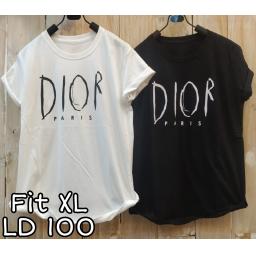 BR21485-2 - DIOR PARIS TSHIRT TUMBLR TEE SIZE XL - Hitam