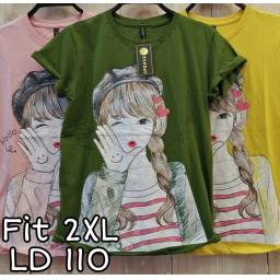 BR21488-3 - HELLO TSHIRT TUMBLR TEE SIZE 2XL - Kuning