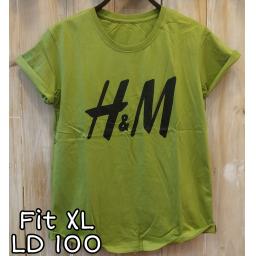 BR21507 - HNM HIJAU OLIVE TSHIRT TUMBLR TEE SIZE XL
