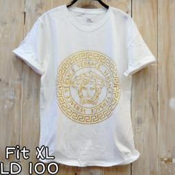 BR21541 - VERSACE PUTIH TSHIRT TUMBLR TEE SIZE XL