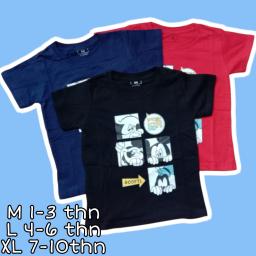 BR21598-2 - MICKEY KAOS ANAK TSHIRT TUMBLR TEE - Size M Hitam