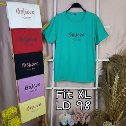 BR21608 - BELIEVE YOU CAN TSHIRT TUMBLR TEE SIZE XL - Lilac