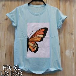 BR21630 - BUTTERFLY BIRU TSHIRT TUMBLR TEE SIZE XL