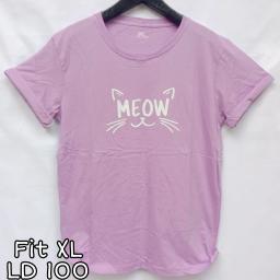 BR21631 - MEOW LILAC TSHIRT TUMBLR TEE SIZE XL