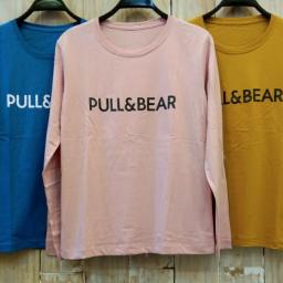 BR21669 - PULL & BEAR TSHIRT TUMBLR TEE LENGAN PANJANG - Turkis