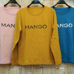 BR21670 - MANGO TSHIRT TUMBLR TEE LENGAN PANJANG - Dusty