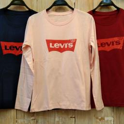 BR21673 - LEVIS TSHIRT TUMBLR TEE LENGAN PANJANG - Pink
