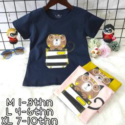 BR21728-5 - CAT KAOS ANAK TSHIRT TUMBLR TEE - Kuning L