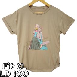 BR21734 - MUSLIMAH KHAKI TSHIRT TUMBLR TEE