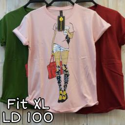 BR21768 - CELI PARIS TSHIRT TUMBLR TEE SIZE XL - Pink