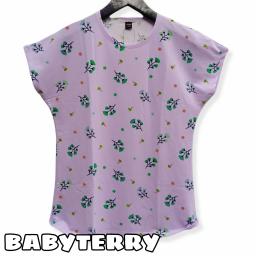 BR21866 - FLOWER PURPLE KAOS TSHIRT TUMBLR TEE