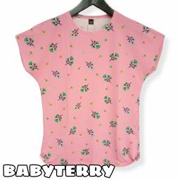 BR21867 - FLOWER PINK TUA KAOS TSHIRT TUMBLR TEE