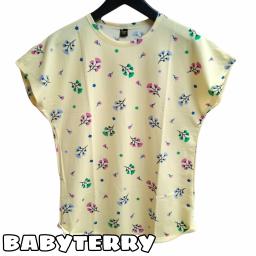BR21869 - FLOWER KUNING KAOS TSHIRT TUMBLR TEE