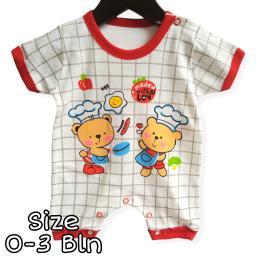 BR21886 - JUMPER BAYI BEAR COOKING MERAH