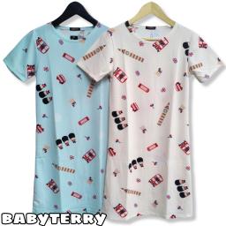 BR21912-2 - DRESS LONDON (BABYTERRY) - Cream