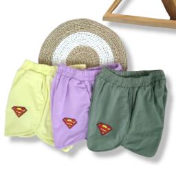 BR21941-3 - SHORT PANTS SUPERMAN - Hijau