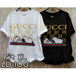 BR21959-2 - GUC SNOPY TSHIRT TUMBLR TEE SIZE XL - Hitam