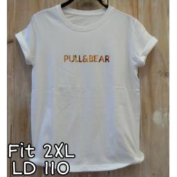 BR21969 - PULL PUTIH TSHIRT TUMBLR TEE SIZE 2XL