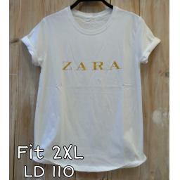 BR21983 - ZAR PUTIH TSHIRT TUMBLR TEE SIZE 2XL