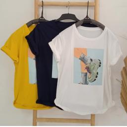 BR22041 - SHOES TSHIRT TUMBLR TEE - Navy
