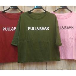 BR22059 - PULL LENGAN 3/4 TSHIRT TUMBLR TEE SIZE XL - Pink