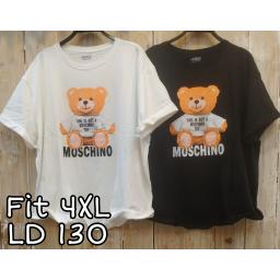 BR22101-2 - MOSCHI TSHIRT TUMBLR TEE SIZE 4XL - Hitam