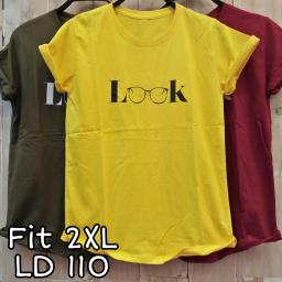 BR22109-1 - LOOK TSHIRT TUMBLR TEE SIZE 2XL - Hijau Army