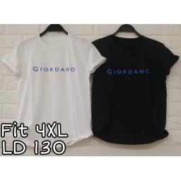 BR22121 - GIORDAN TSHIRT TUMBLR TEE SIZE 4XL - Hitam