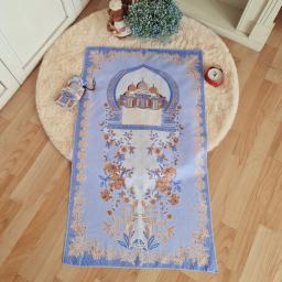 BR22133 - SAJADAH BIRU TRAVEL SAKU LIPAT PORTABLE ANTI AIR