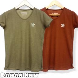BR22212-2 - KAOS ADI TSHIRT TUMBLR TEE (BAHAN KNIT) - Hazelnut