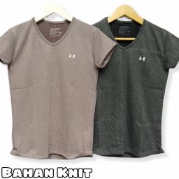 BR22215 - KAOS UNDER TSHIRT TUMBLR TEE (BAHAN KNIT) - Dusty