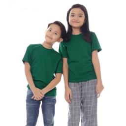 BR22293 - KAOS ANAK POLOS HIJAU BOTOL SIZE XL