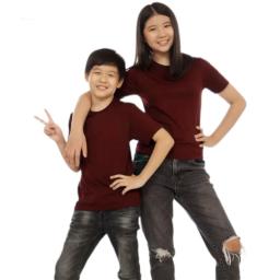 BR22297 - KAOS ANAK POLOS MAROON SIZE XL