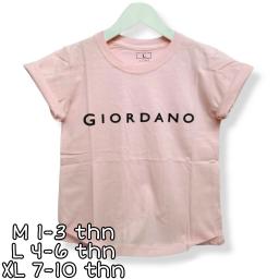 BR22328-2 - GIORDAN PINK KAOS ANAK TSHIRT TUMBLR TEE - Size L