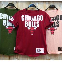 BR22331 - CHICAGO BULLS TSHIRT TUMBLR TEE - Hijau