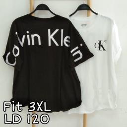 BR22368 - CALVIN TSHIRT TUMBLR TEE SIZE 3XL - Hitam