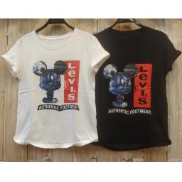 BR22421-2 - LEVI TSHIRT TUMBLR TEE - Hitam