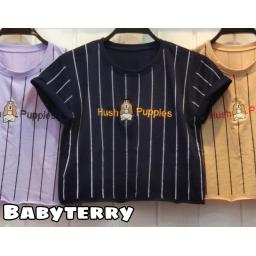 BR22438 - KAOS CROP TEE HUSH (BABYTERRY) - Taro