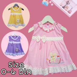 BR22493-2 - DRESS BAYI BUNNY PDM - Kuning