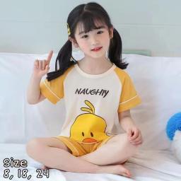 BR22519 - SETELAN ANAK NAUGHTY CREAM - Size 24