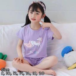 BR22520-7 - SETELAN ANAK UNICORN LILAC - Size 20