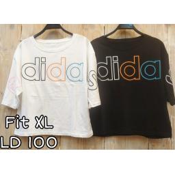 BR22542 - ADI LENGAN 3/4 TSHIRT TUMBLR TEE SIZE XL - Putih