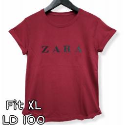 BR22584 - ZAR MAROON TSHIRT TUMBLR TEE SIZE XL
